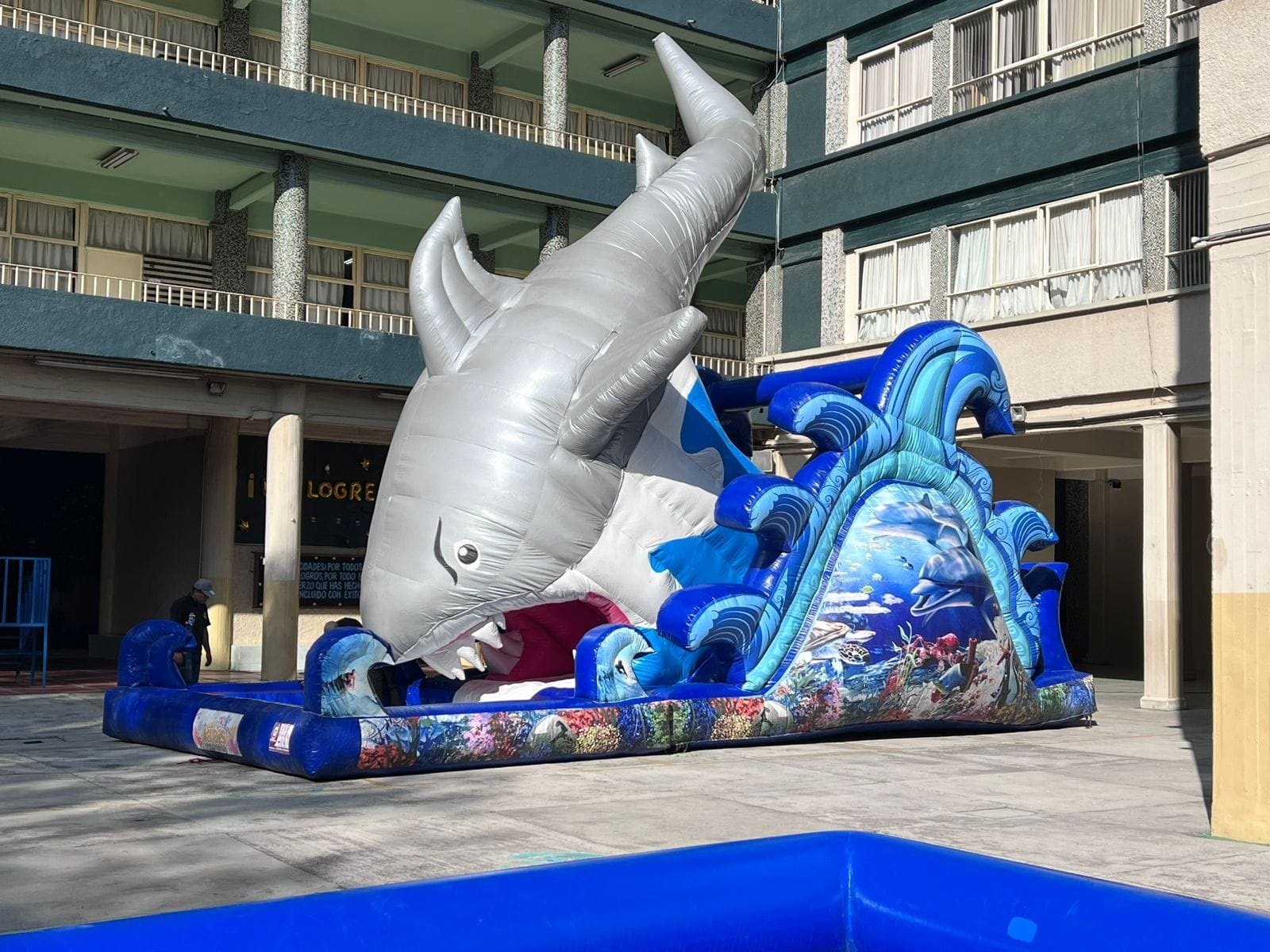 inflable acuatico tiburon